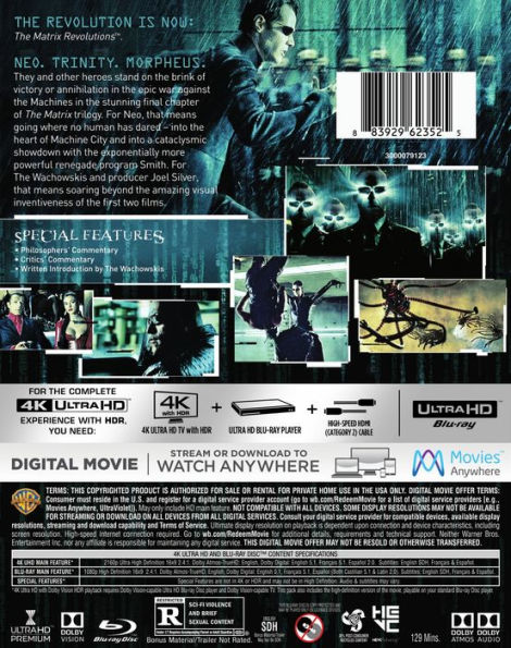 The Matrix Revolutions [4K Ultra HD Blu-ray/Blu-ray]