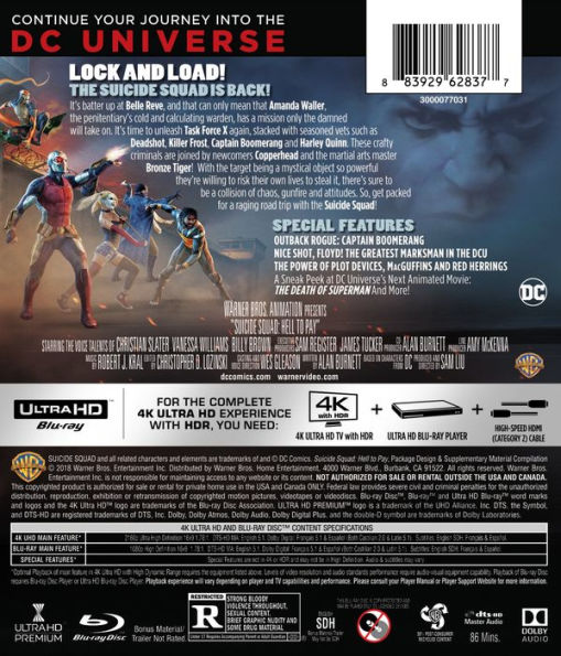 Suicide Squad: Hell to Pay [4K Ultra HD Blu-ray/Blu-ray]