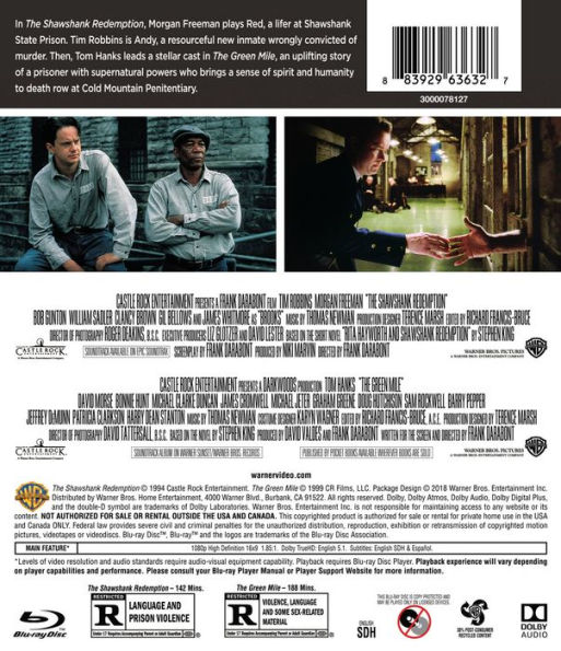 The Shawshank Redemption/Green Mile [Blu-ray]