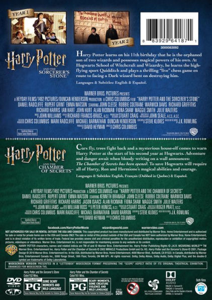 Harry Potter and the Sorcerer's Stone/Harry Potter and the Chamber of Secrets