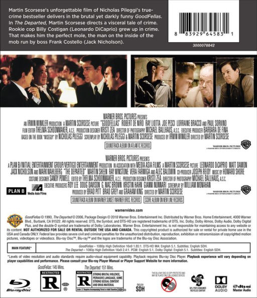 Goodfellas/The Departed [Blu-ray]