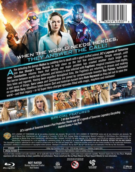 DC's Legends of Tomorrow: The Complete Fourth Season [Blu-ray]