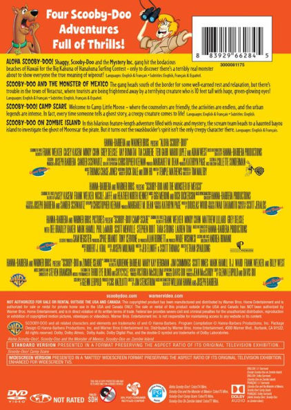 4 Kid Favorites: Scooby-Doo! Summer Break [2 Discs]