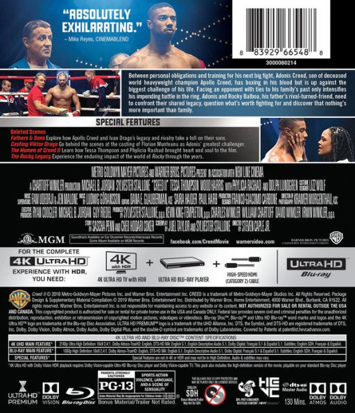 Creed II [4K Ultra HD Blu-ray/Blu-ray]