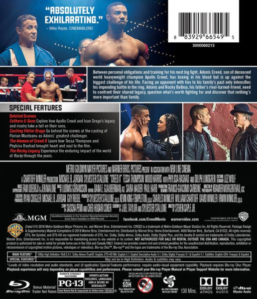 Creed II [Blu-ray] by Steven Caple Jr., Steven Caple Jr. | Blu-ray