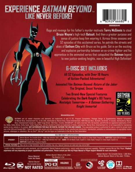 Batman Beyond: The Complete Series [Blu-ray] [6 Discs]