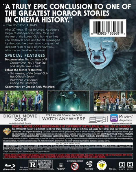 It Chapter Two Blu ray by Andy Muschietti Andy Muschietti