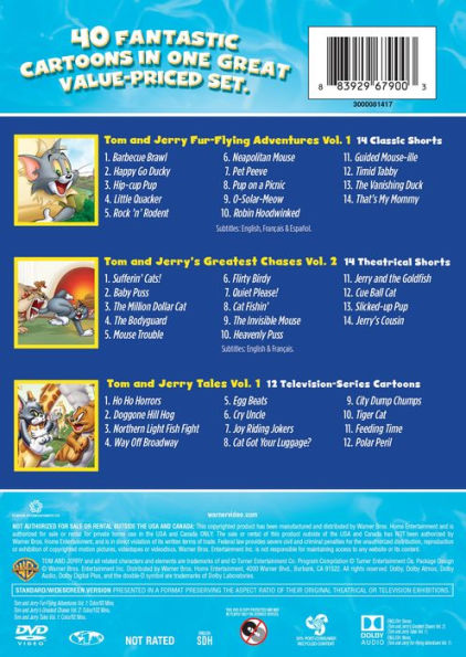 その他 3-Pack Fun: Tom &amp; Jerry [DVD] [Import] g6bh9ry Tom and Jerry: 3-Pack Fun [3 Discs] | DVD | Barnes & Noble®