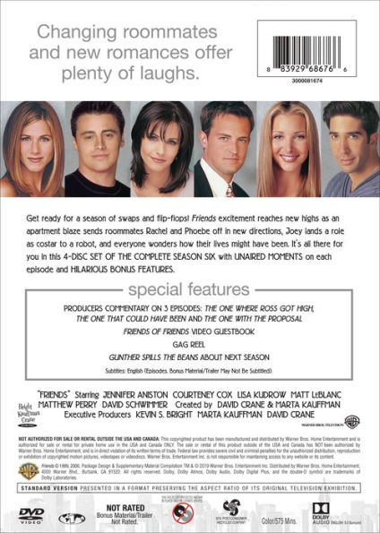 Friends: The Complete Sixth Season