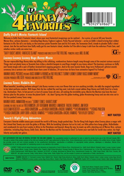 4 Kid Favorites Looney Tunes Movies DVD Barnes Noble