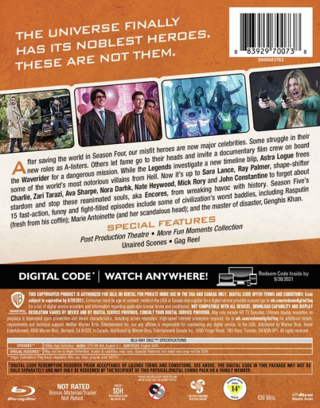 DC's Legends of Tomorrow: The Complete Fifth Season [Blu-ray]