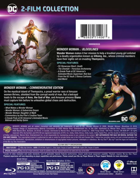 Wonder Woman: Commemorative Edition/Wonder Woman: Bloodlines [Blu-ray] -  Best Buy