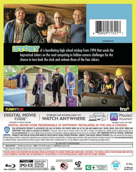 Impractical Jokers: The Movie [Blu-ray]