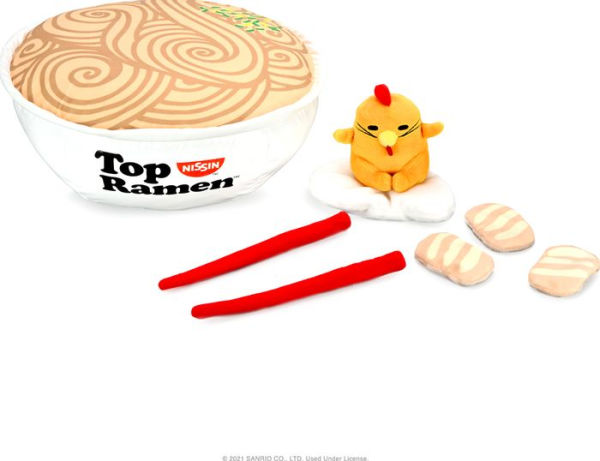 Nissin Top Ramen x Gudetama 12" Interactive Bowl Plush