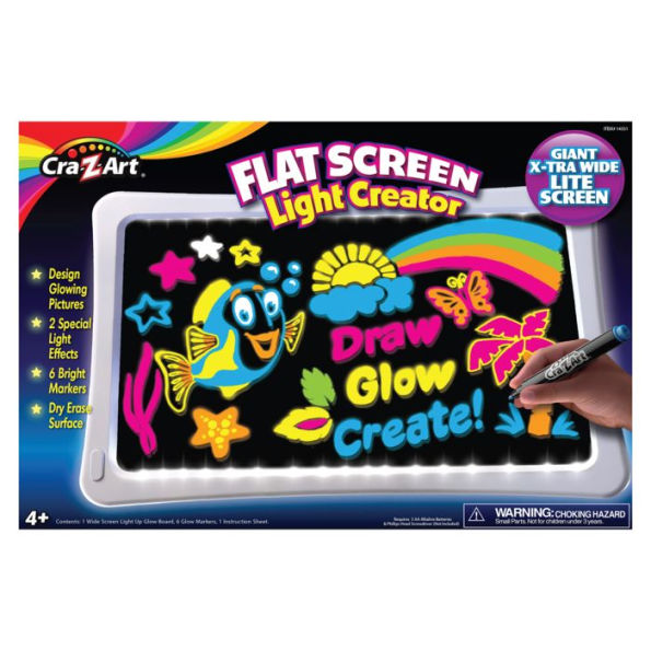 Cra-Z-Art Flat-Screen Lite Up Light Creator Dry Erase Large Board 11x17