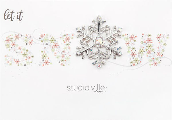 Snowflake Rhinestone Pin