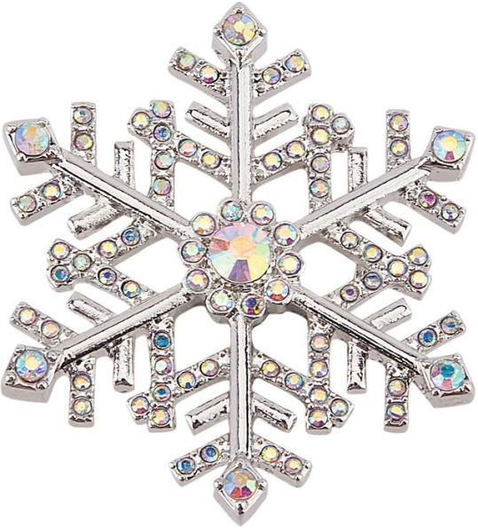 Snowflake Rhinestone Pin