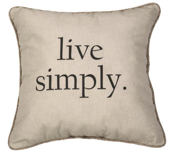 Live Simply pillow 15 x 15