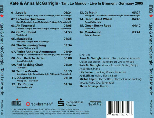 Tant le Monde: Live in Bremen/Germany, 2005