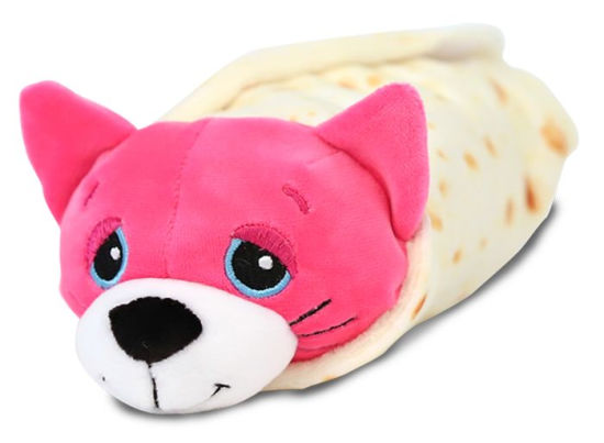 stuffed animal in burrito