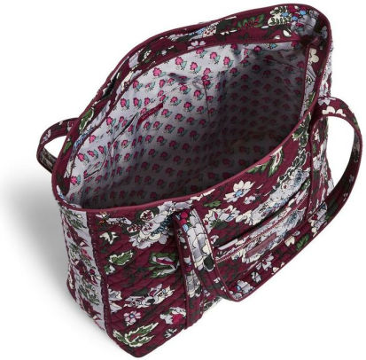 vera bradley neon blooms iconic tote bag