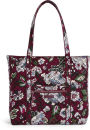 Iconic Vera Tote Bordeaux Blooms