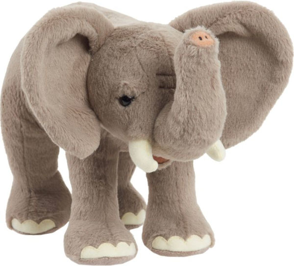 Nat Geo Elephant plush hang tag in solid pack