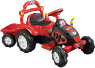 Title: Lil Rider The King Tractor & Trailer - Battery Powered