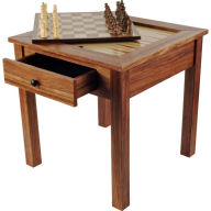 Title: Wood 3 in 1 Chess Backgammon Table by Trademark Games