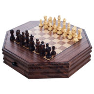 Title: Trademark Games? 12-120801 Trademark Games Octagonal Chess and Checkers Set