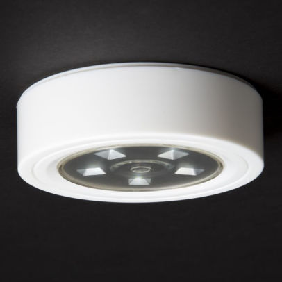 Lavish Home 5 Led Portable Puck And Ceiling Light With Remote Control