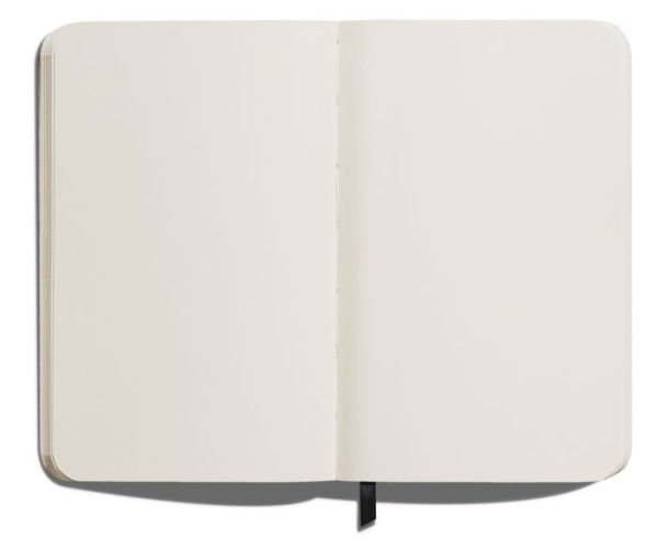 Shinola Hard Linen Journal, Medium, Plain, Navy, 5.25 x 8.25