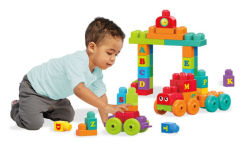 Alternative view 1 of Mega Bloks First Builders ABC Learning Train Building Set Building Kit