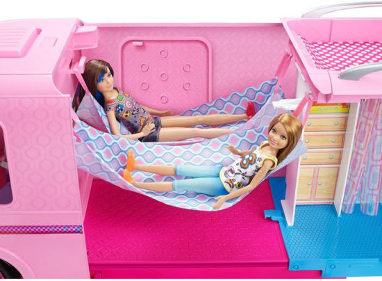 barbie camper van with hammock