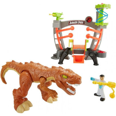 imaginext jurassic world jurassic rex dinosaur play set