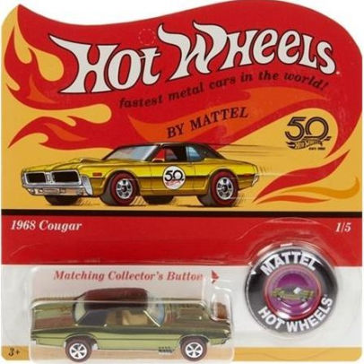 hot wheels 1968 cougar 50th anniversary
