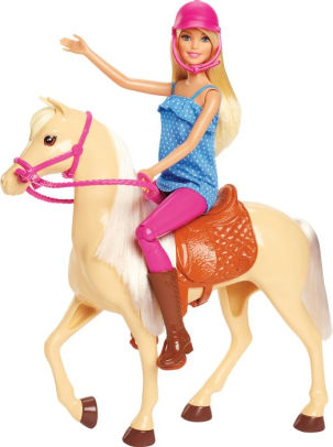 barbie riding a unicorn