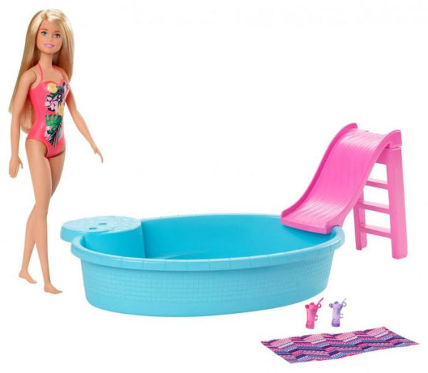 Barbie Blonde Doll Pool Playset