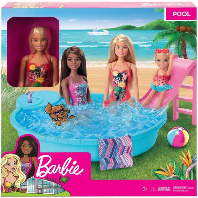 Barbie Blonde Doll Pool Playset by 
