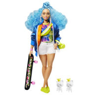 Title: Barbie Extra Doll (Blue Curly Hair)