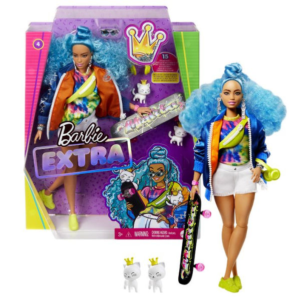 Barbie Extra Doll (Blue Curly Hair)