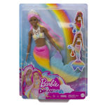 Barbie Dreamtopia Rainbow Magic Mermaid Doll with Rainbow Hair and Water-Ac Barbie Dreamtopia Rainbow Magic Mermaid Doll with Transforming