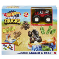 Title: Hot Wheels Monster Trucks Launch & Bash Playset
