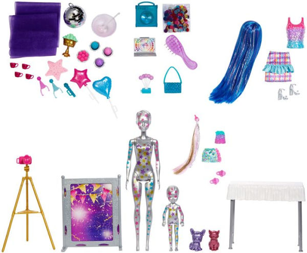 Barbie Color Reveal Surprise Party Dolls and Accessories