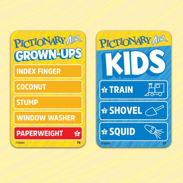 Pictionary Air Kids Vs Adults Family Game by Mattel