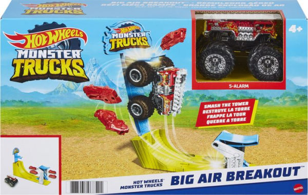 Hot Wheels Monster Trucks 5-Alarm Big Air Breakout Smash the Tower