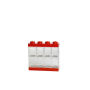 LEGO Minifigure Display Case (8) - Red