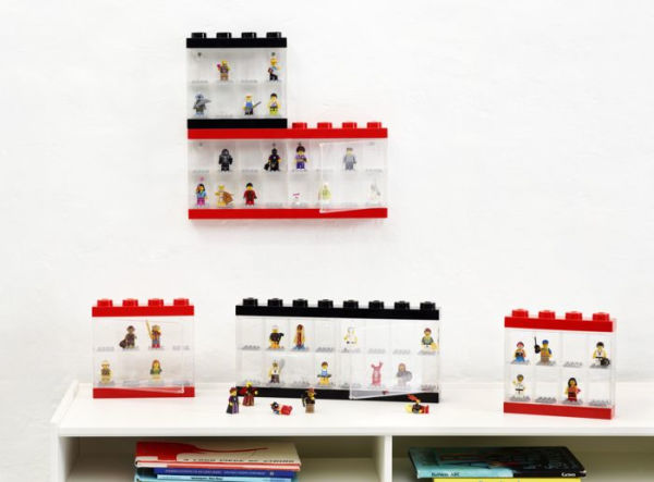 LEGO Minifigure Display Case (8) - Red