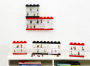 Alternative view 7 of LEGO Minifigure Display Case (8) - Red