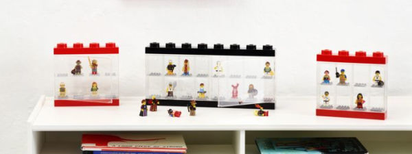 LEGO Minifigure Display Case (8) - Red